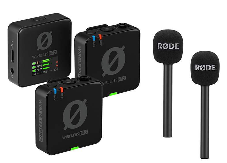 Rode Wireless PRO & 2x RODE Interview Go Condensator (Diafragmă