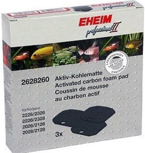 Eheim Carbon Filter Pad Sponge for Aquarium Filtering with Activated Carbon 3pcs