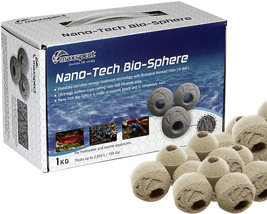 Maxspect Nano Tech Bio Sphere Βιολογικό Πορώδες Υλικό για Φιλτράρισμα Ενυδρείου 1000gr 40τμχ