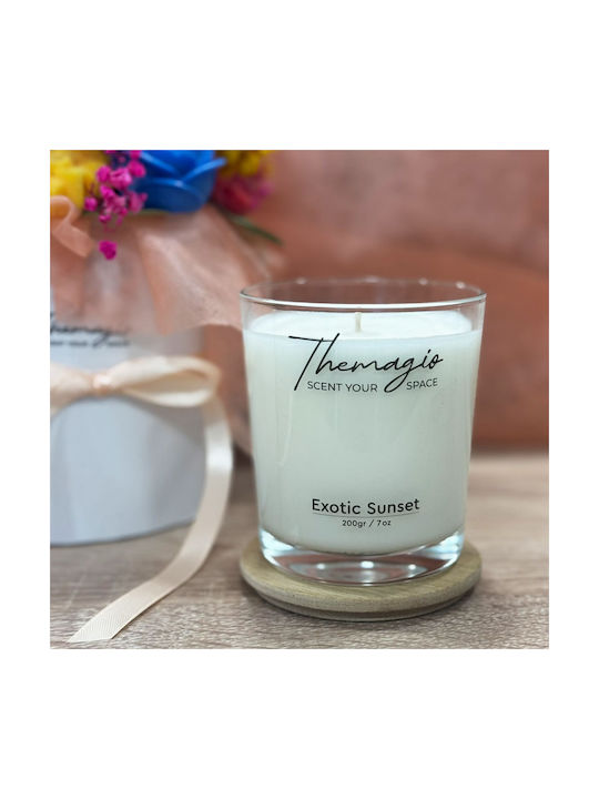 Themagio Lumânare Aromatică Din Soia În Borcan Cu Miros Apus De Soare Exotic 250gr