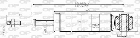 Open Parts Set Stoßdämpfer 1Stück für Nissan Juke