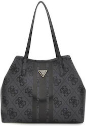 Guess Vikky Women's Tote Handbag Coal