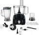 Heinner Procesor alimentar multifuncțional 1000W cu vas 3.5lt și Blender cu vas Negru