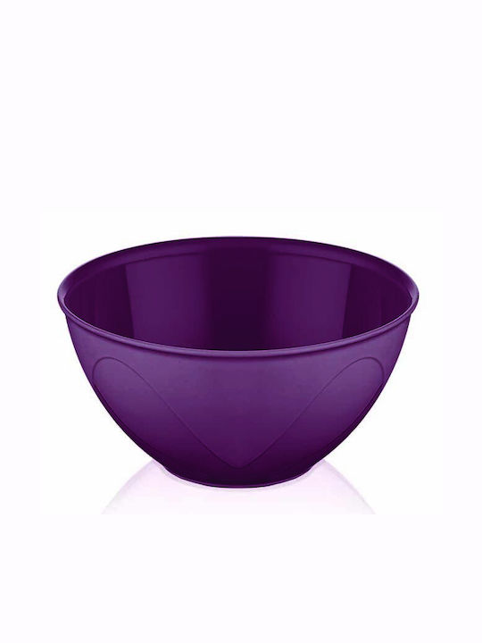 Homestyle Salatschüssel Kunststoff Lila 24x24x1...