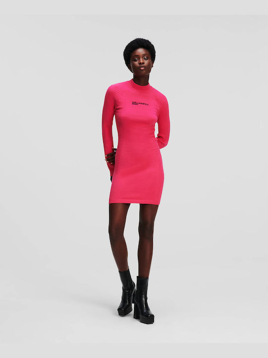 Karl Lagerfeld Mini Evening Dress Pink