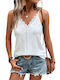 Amely Women's Summer Blouse Sleeveless White