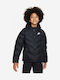Kids' Sports Jacket Short with Hood Black Sportswear