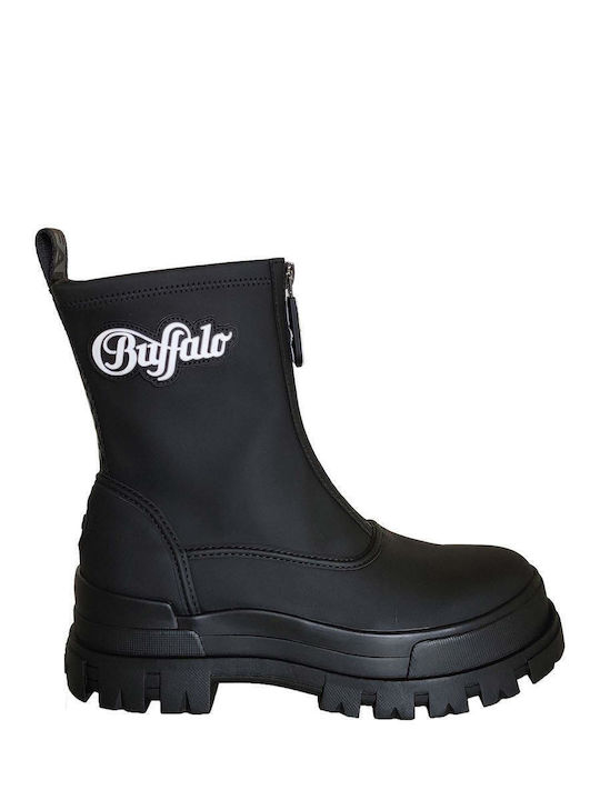 Buffalo Aspha Biker Boots Black