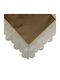 Fylliana Runner with Lace Lace Coffee 120x120cm