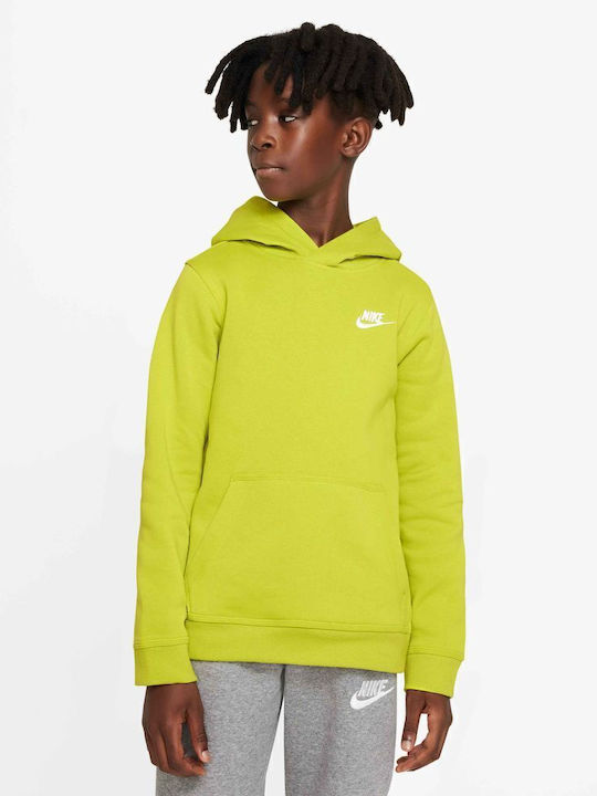 Nike Kids Sweatshirt with Hood Yellow Sportswea...