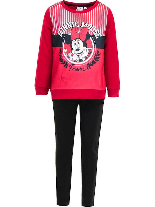 Παιδικό Σετ Φόρμας Κόκκινο 2τμχ Minnie Mouse