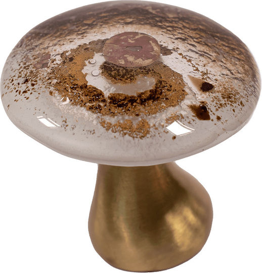 Kallisti Glass Dekoratives Pilz aus Glas 7x7cm 1Stück