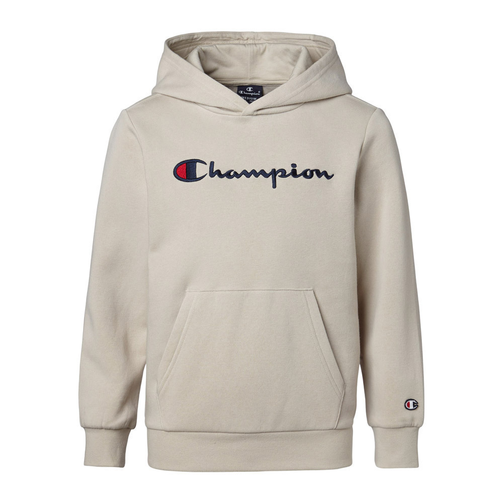 Champion Men\'s Hooded Beige 219210-ES057 Sweatshirt