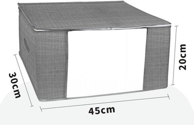 Tpster Stoff Aufbewahrungshülle für Kleidung in Gray Farbe 45x30x20cm 1Stück