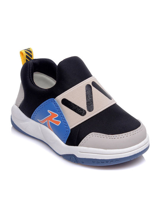 Παιδικά Sneakers με Σκρατς Μαύρα