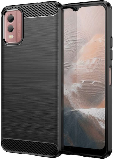 HappyCase Задна корица Силикон Черен (Nokia C32)