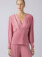 Desiree Women's Summer Blouse Long Sleeve Pink