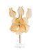 ForHome Dekoratives Blume aus Kristall 8x5x17cm 1Stück