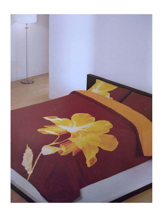 Manterol Casa Duvet Cover Set Queen with 2 Pillowcases 240x260 Red