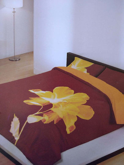 Manterol Casa Set Husă de Pilotă Super Dublă cu 2 Fețe de Pernă 240x260 Roșu