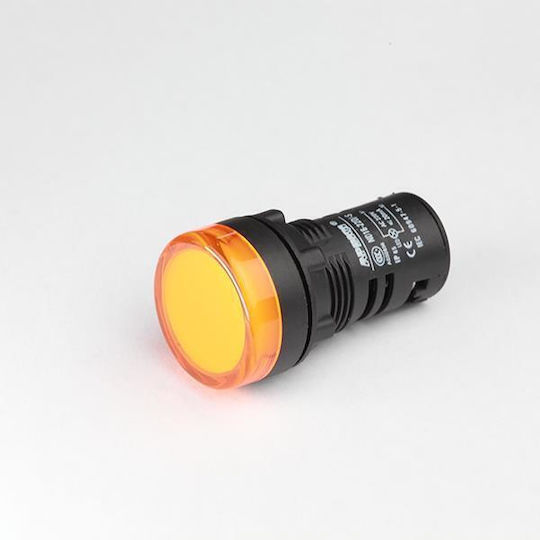 Xindali LED Ενδεικτική Λυχνία 12V Κίτρινο 1τμχ 022-013012100
