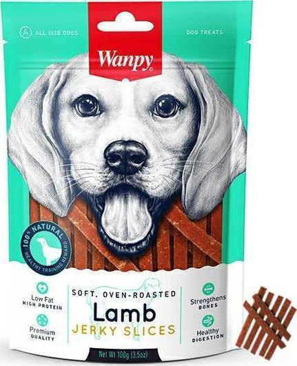 Wanpy Oven Roasted Treat for Puppies Small Breeds with Lamb 100gr