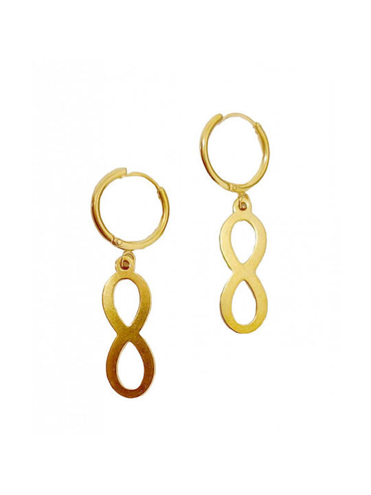 Tatu Moyo Earrings Hoops made of Steel Gold Plated