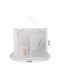 Tpster De perete Organizator auto material textil Albă