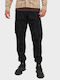 Trousers Cargo Elastic in Loose Fit Black