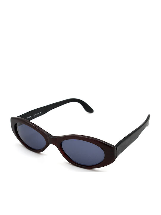 Club Sunglasses Burgundy with Acetate Frame & Black Lens