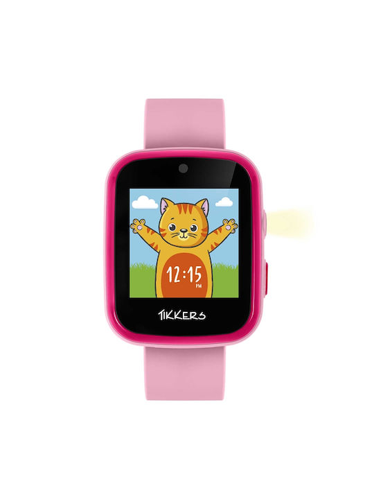 Tikkers Kids Watch with Rubber/Plastic Strap Pink