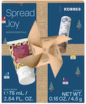 Korres Spread Joy Winter Essentials Hautpflegeset für Feuchtigkeitsspendend mit Handcreme & Lippenbalsam 75ml