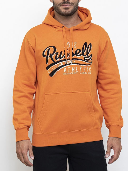 Russell Athletic Sweatshirt with Hood Orange
