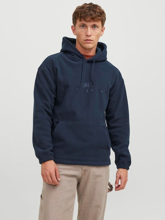 Jack & Jones Men's Sweatshirt with Hood Navy Blue