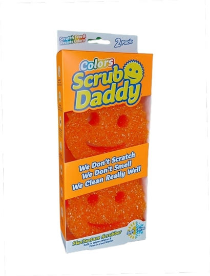 Scrub Daddy Set Bureți de bucătărie Plăci Portocaliu 2buc