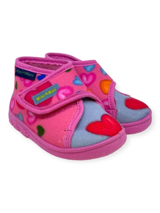 Mini Max Girls Closed-Toe Bootie Slippers Cloe 3 Fuchsia