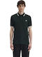 Herrenblusen Kurzarm Polo T-Shirt Nachtgrün