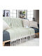 Teoran Mohair Ριχτάρι Πολυθρόνας 130x150εκ. Menta