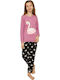 Happy Touch Pijama pentru copii De iarnă Lila