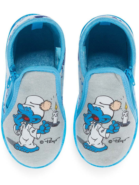 Παντόφλες Μποτάκια Μπλε Smurf