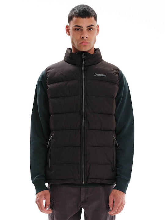 Sleeveless Jacket Puffer Waterproof Black