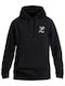 Herren Sweatshirt Jacke mit Kapuze Schwarz