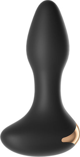 Dragon Anal Plug with Vibration Black 11.5cm