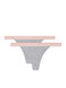 Βαμβακερά Γυναικεία String 2Pack Γκρι