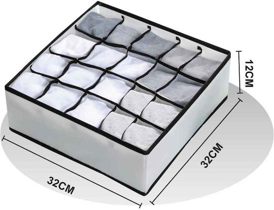 Tpster Drawer Organizer in White Color 32x32x12cm