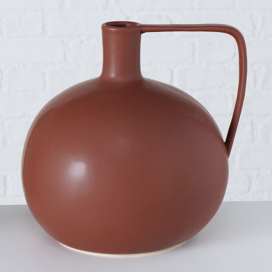 PanOikos Decorative Vase Brown 25x26cm