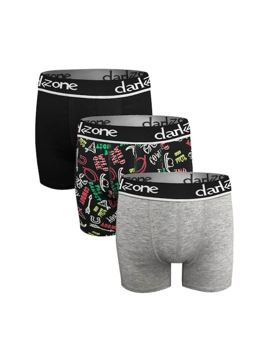 Darkzone Men's Boxers Multicolour 3Pack