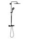 Grohe Rainshower Ρυθμιζόμενη Στήλη Ντουζ με Μπαταρία Μαύρη