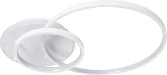 GloboStar Nemesis Plafonieră de Tavan 25buc Albă cu LED Integrat și Telecomandă