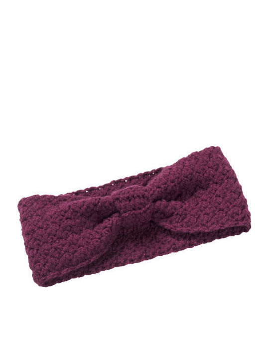 Frauen Stirnband Gestrickt in Lila Farbe